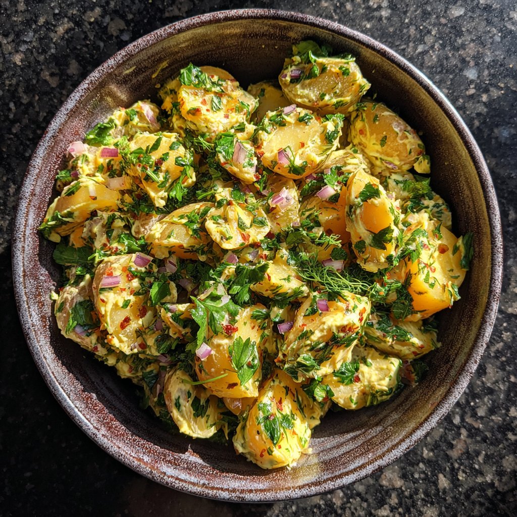 Zesty Garlic Potato Salad