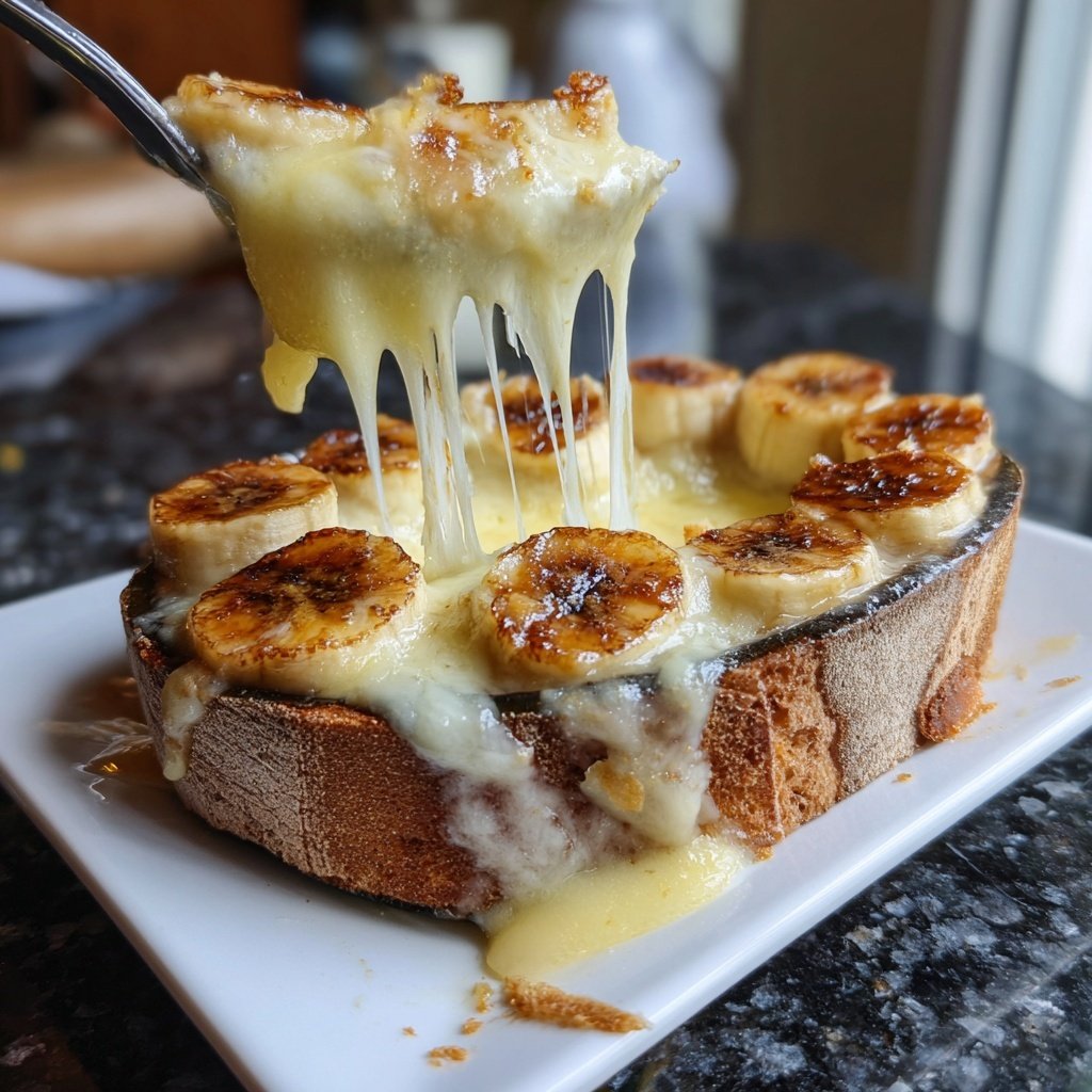Raclette Dessert Pfännchen mit Banane