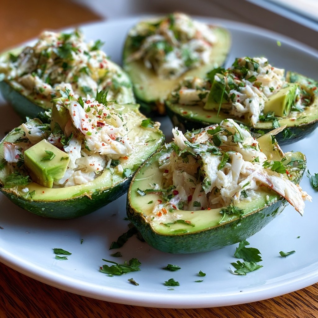 Zesty Crab Avocado Cups