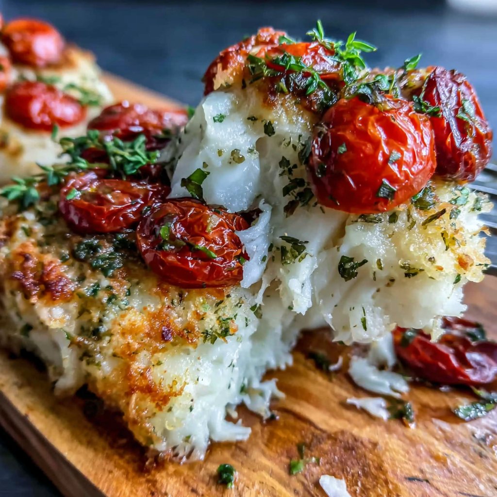 Mediterran gebackener Kabeljau