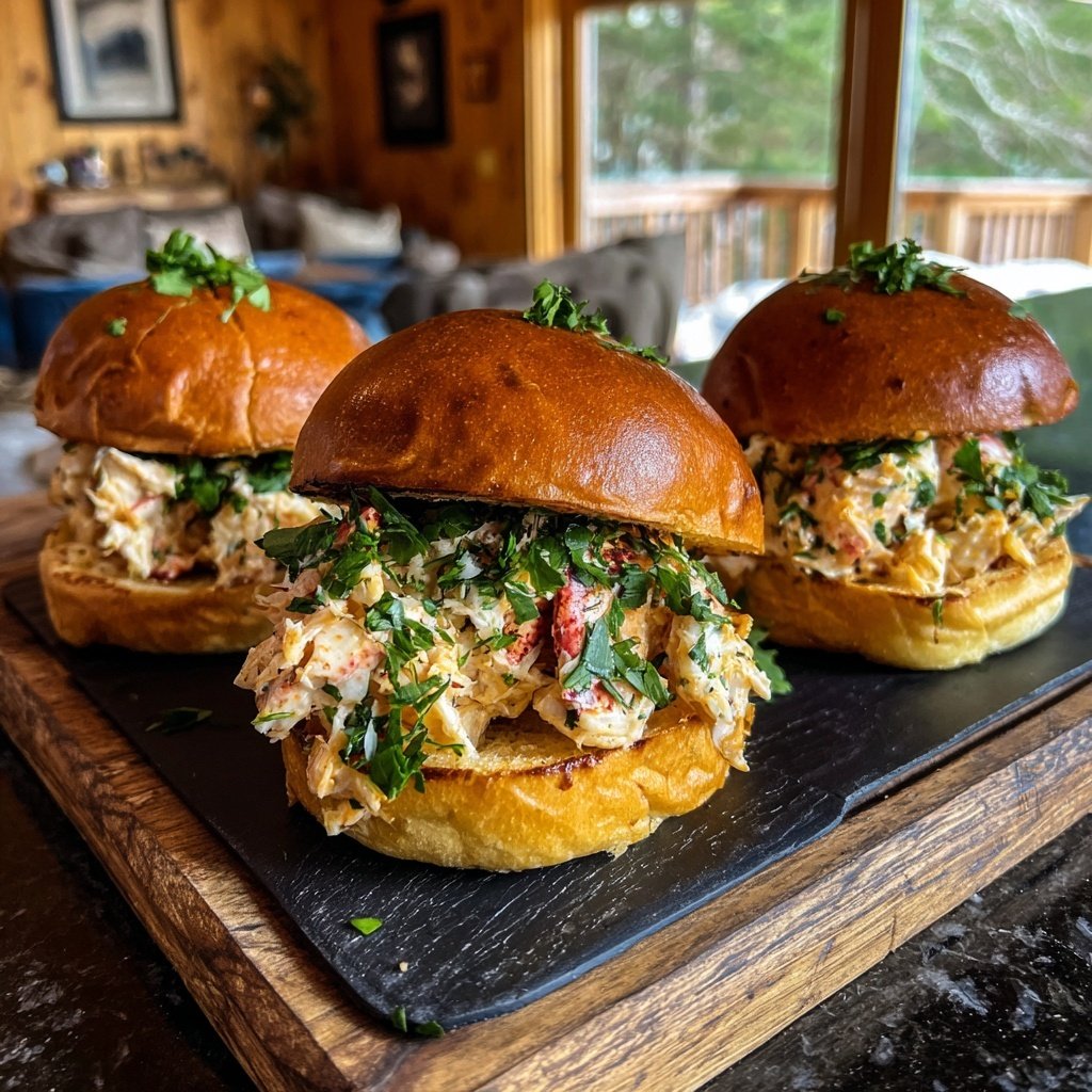 Knoblauchbutter Hummer Sliders
