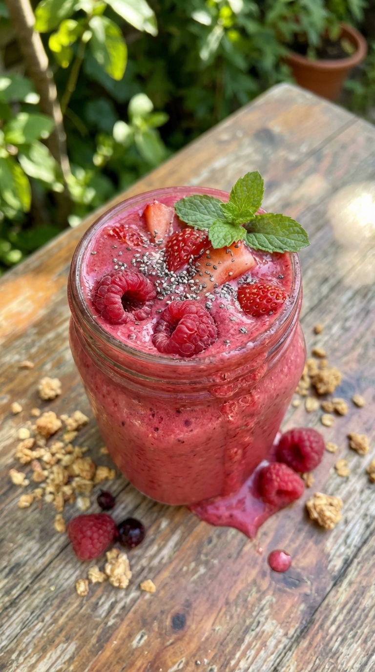 Rote Beeren Smoothie Dschungel