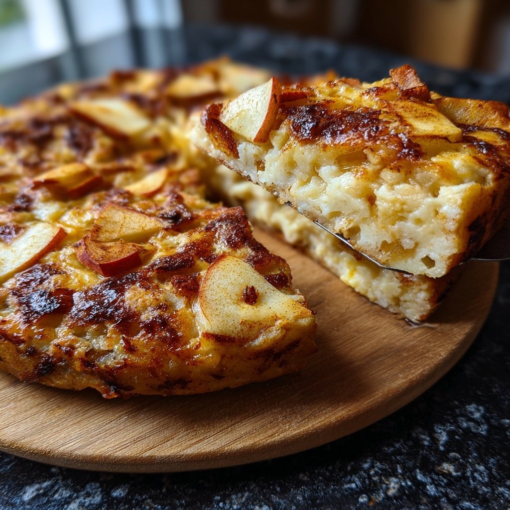 Doppel Apfel Gebackener Haferbrei Gewürze