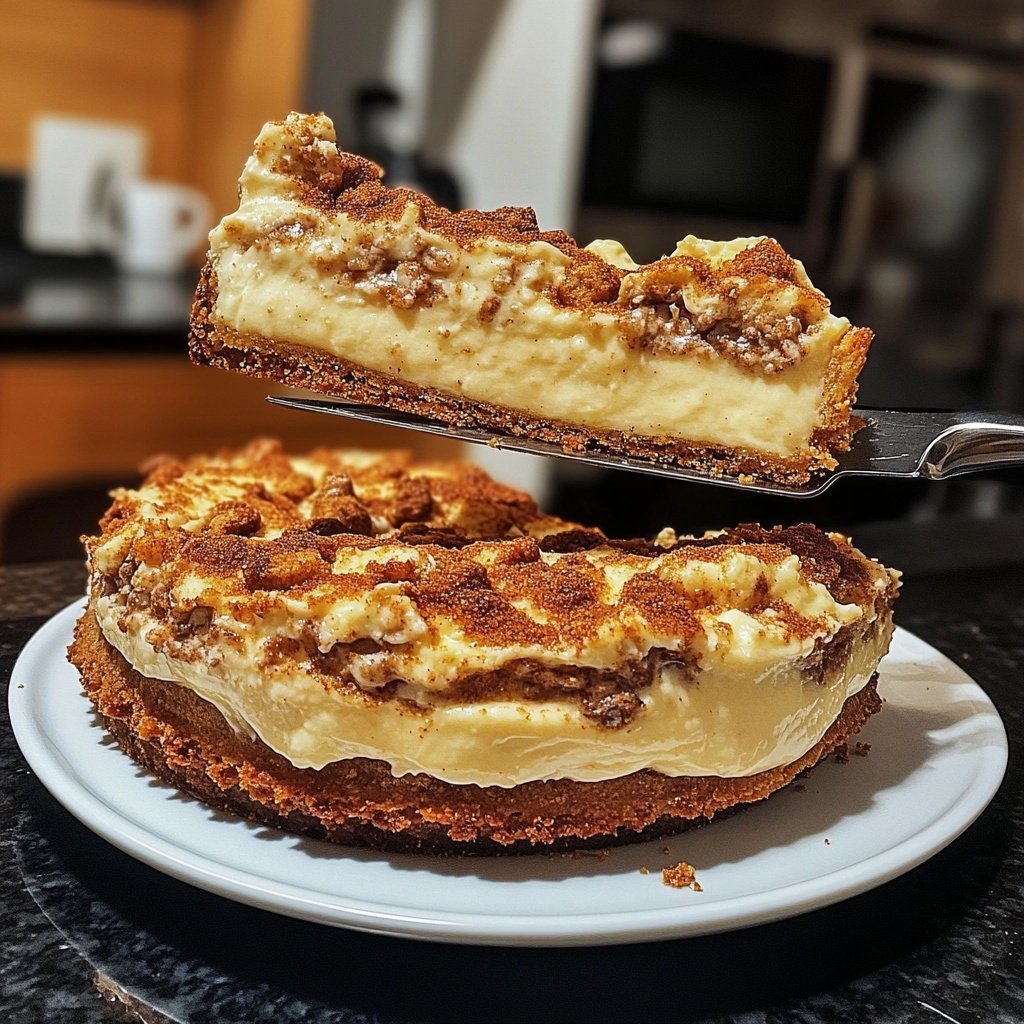 Cremiger Käsekuchen mit Spekulatiusboden