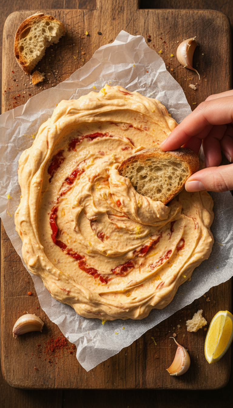 Gerösteter Paprika Aioli Dip