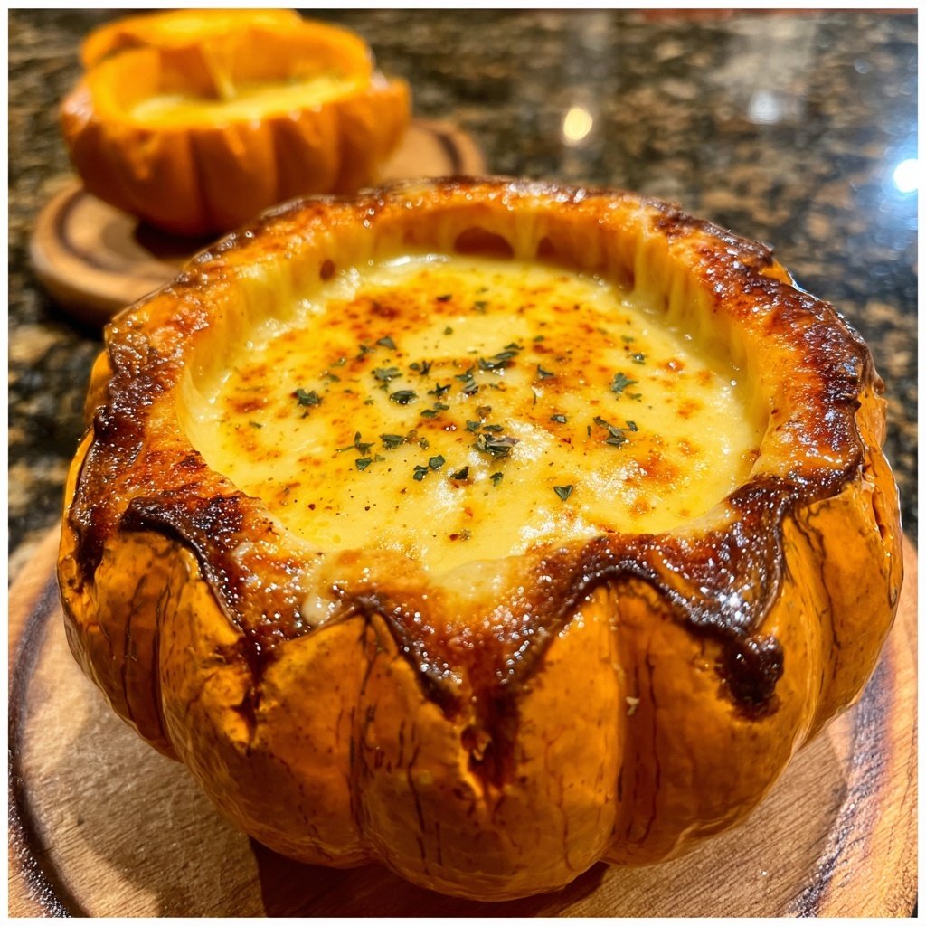 Butternuss Kürbis Fondue Freude