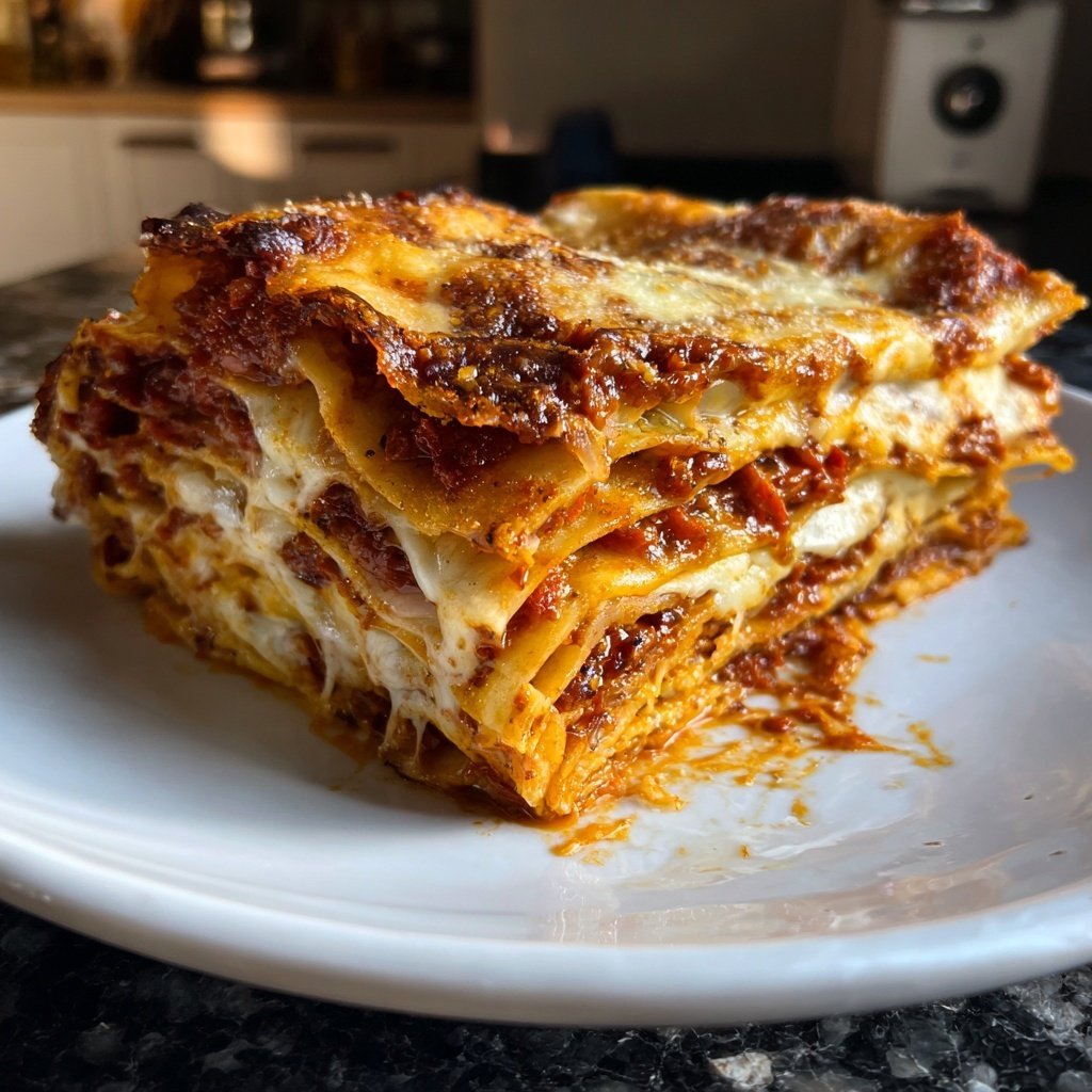 Cremige getrocknete Tomate Lasagne Suppe