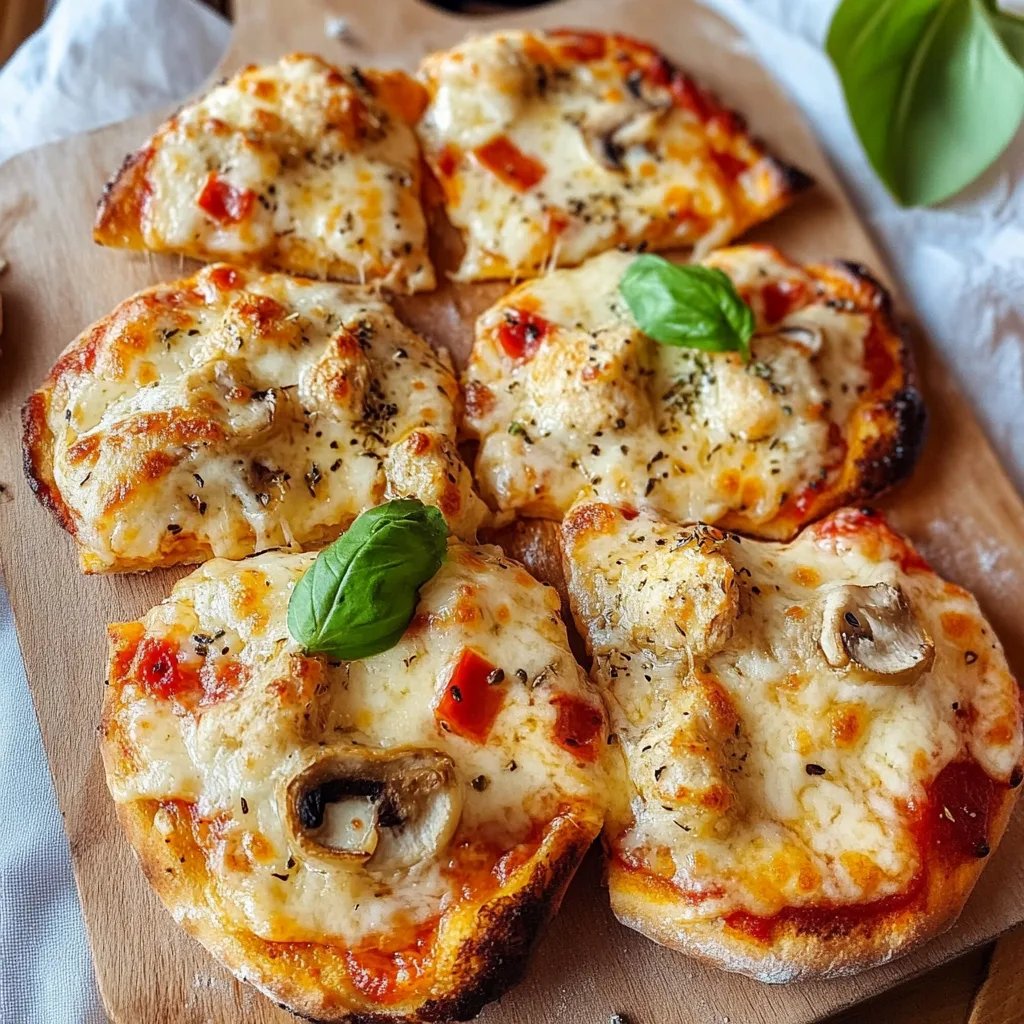 Einfache Pizzabrötchen vegetarisch