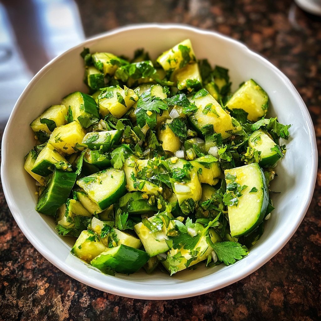 Cilantro Lime Cucumber Salad
