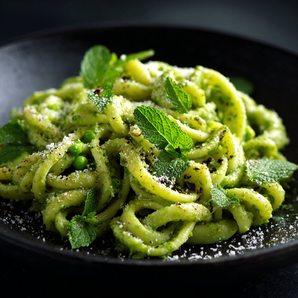 Erbsen und Minze Pasta Dreher