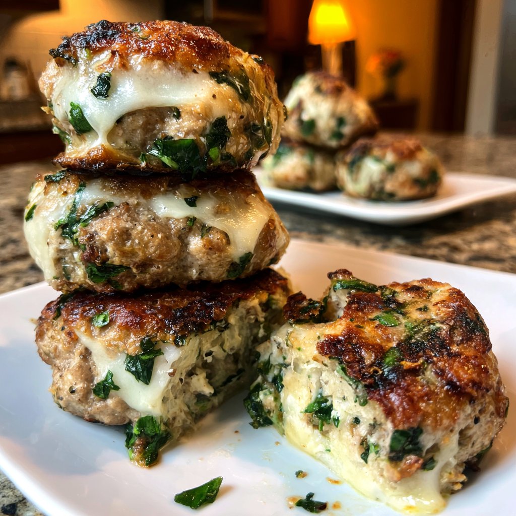 Basilikum- und Spinat-Truthahn-Burger