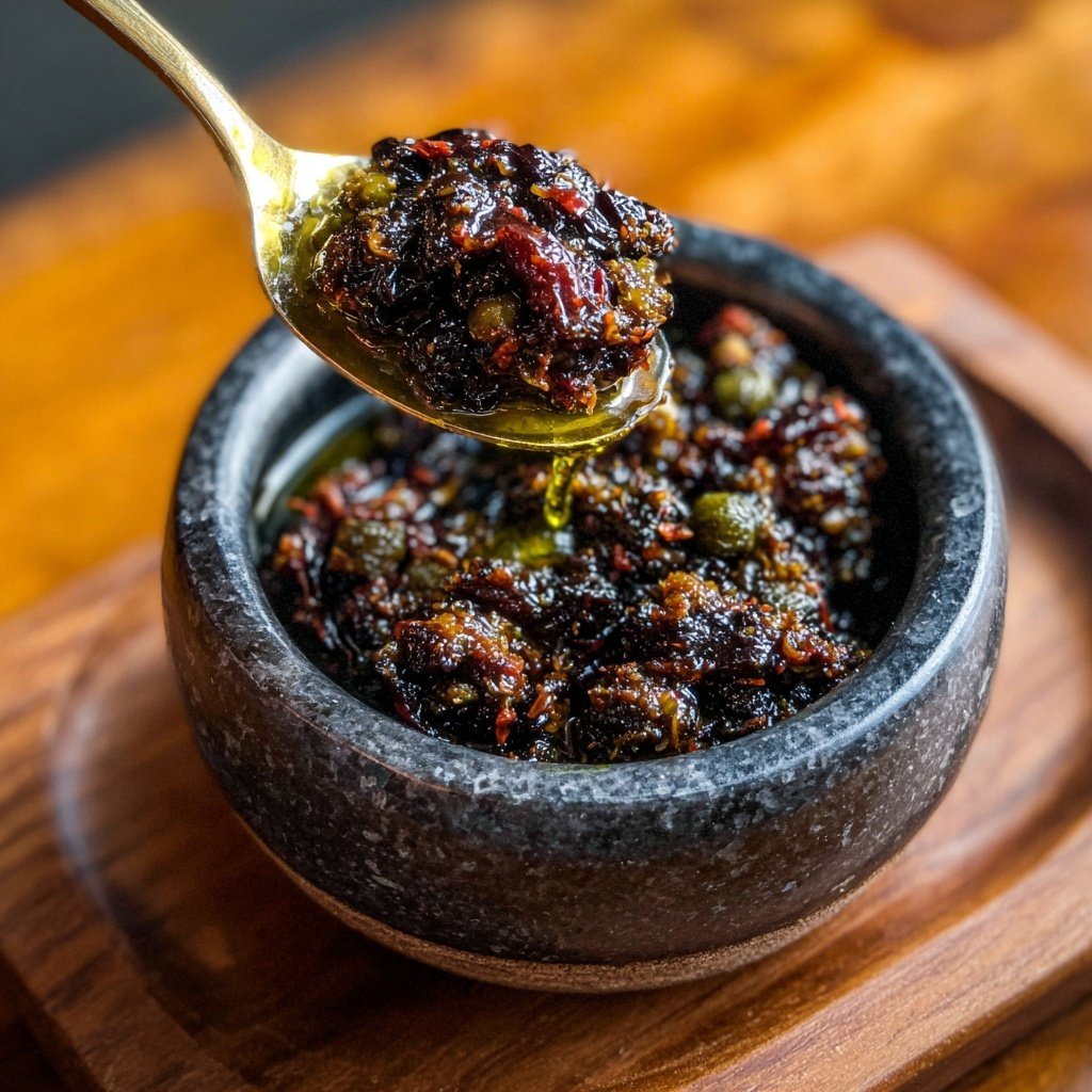 Olive Tapenade mediterraner Aufstrich