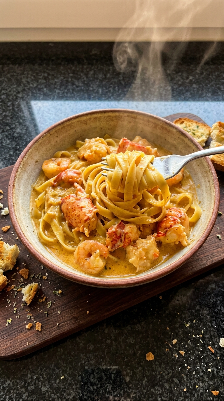 Garnelen und Hummer Pasta Schale​