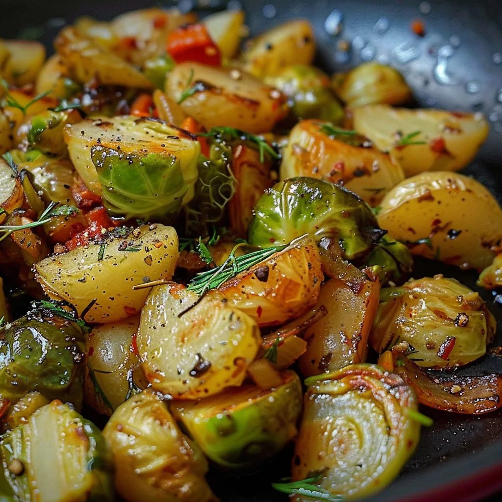 Rosenkohl Kartoffel Pfanne