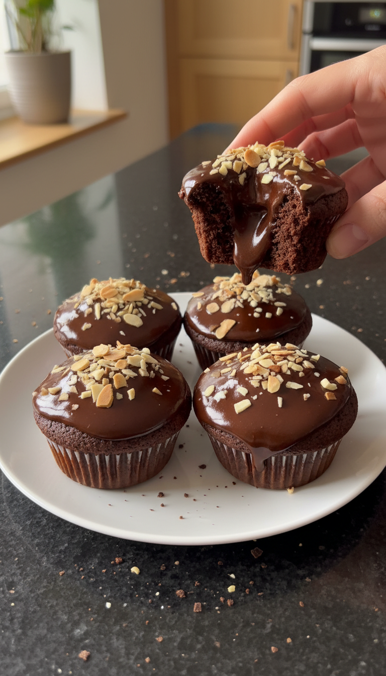 Schoko Mandel Cupcakes