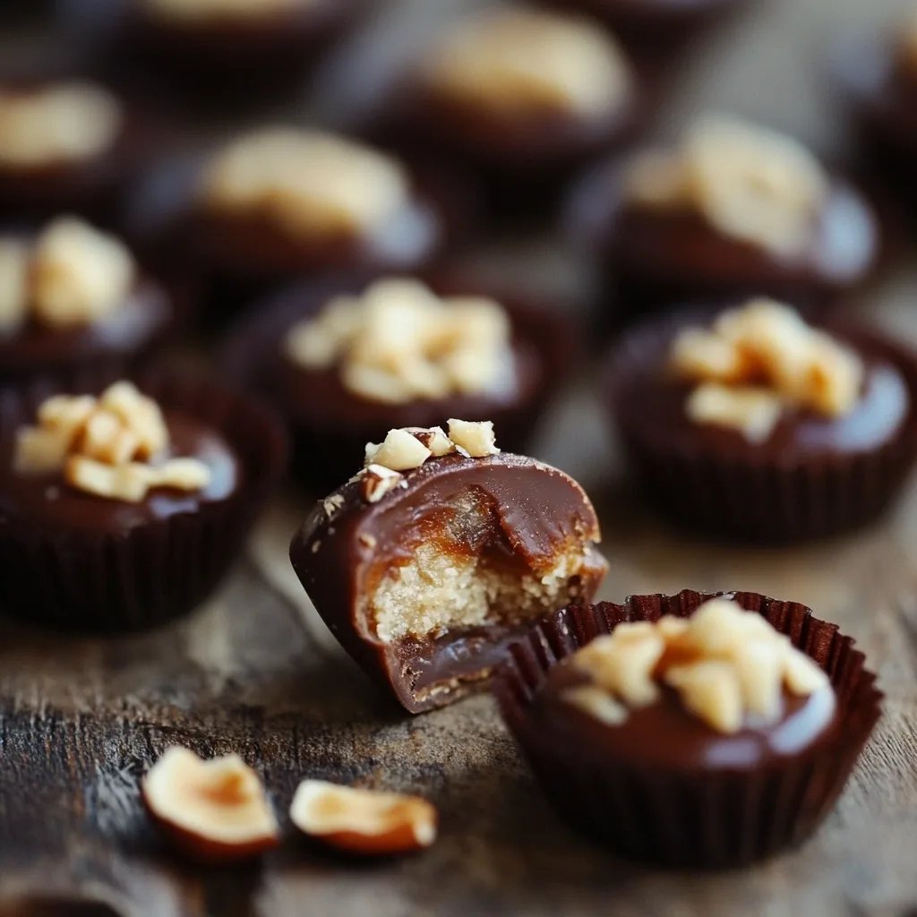 Knusprige Haselnussküsschen mit Nuss-Nougat-Füllung