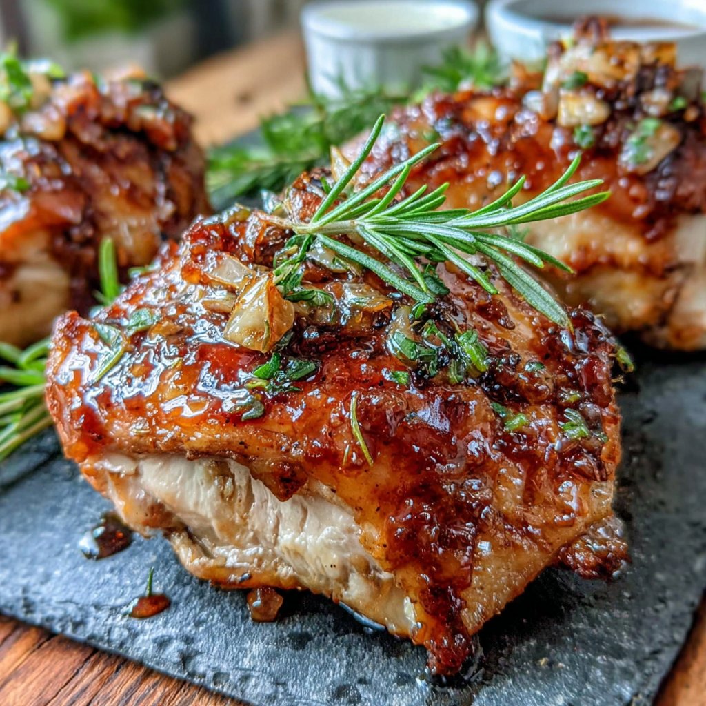 Hähnchen mit Balsamico Glasur