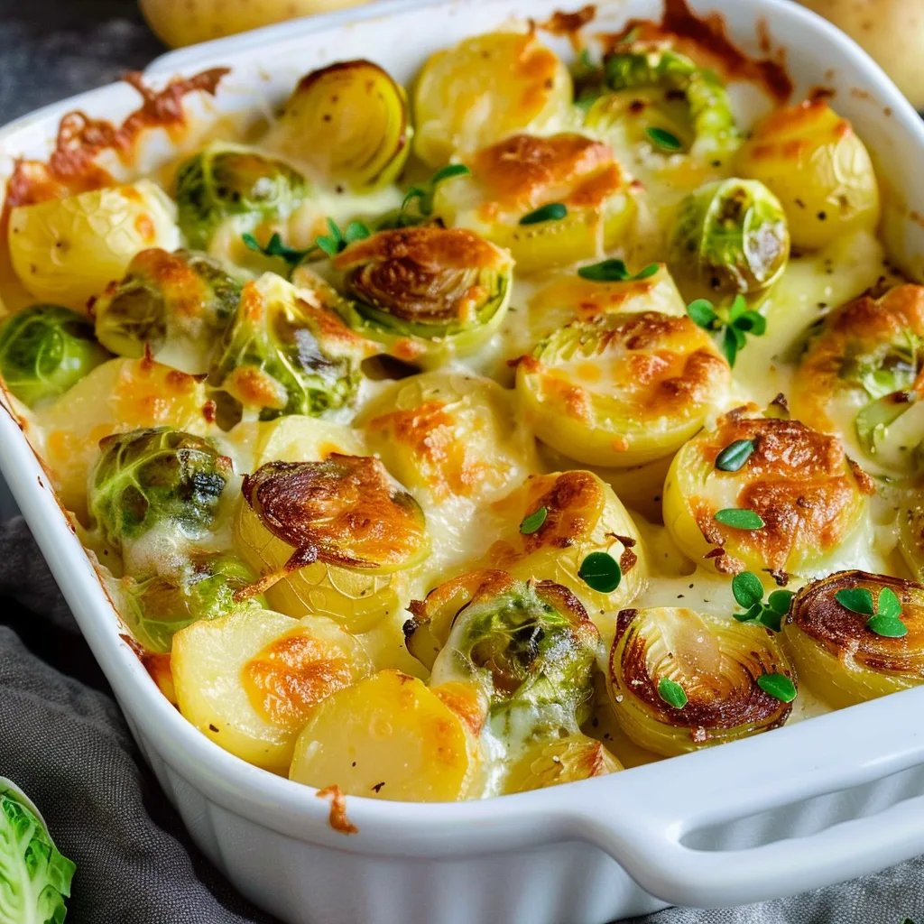 Rosenkohl-Kartoffel-Auflauf