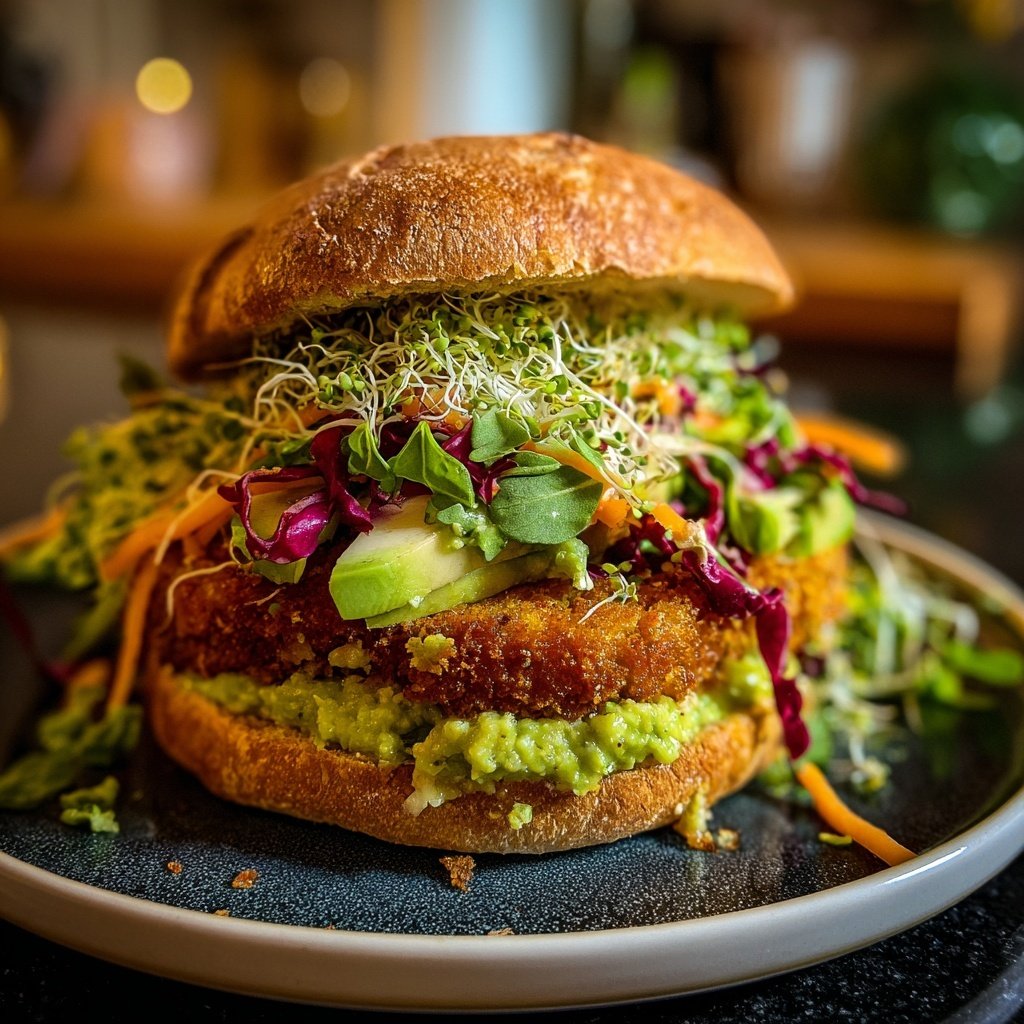 Brokkoli-Apfel-Burger für Vegetarier