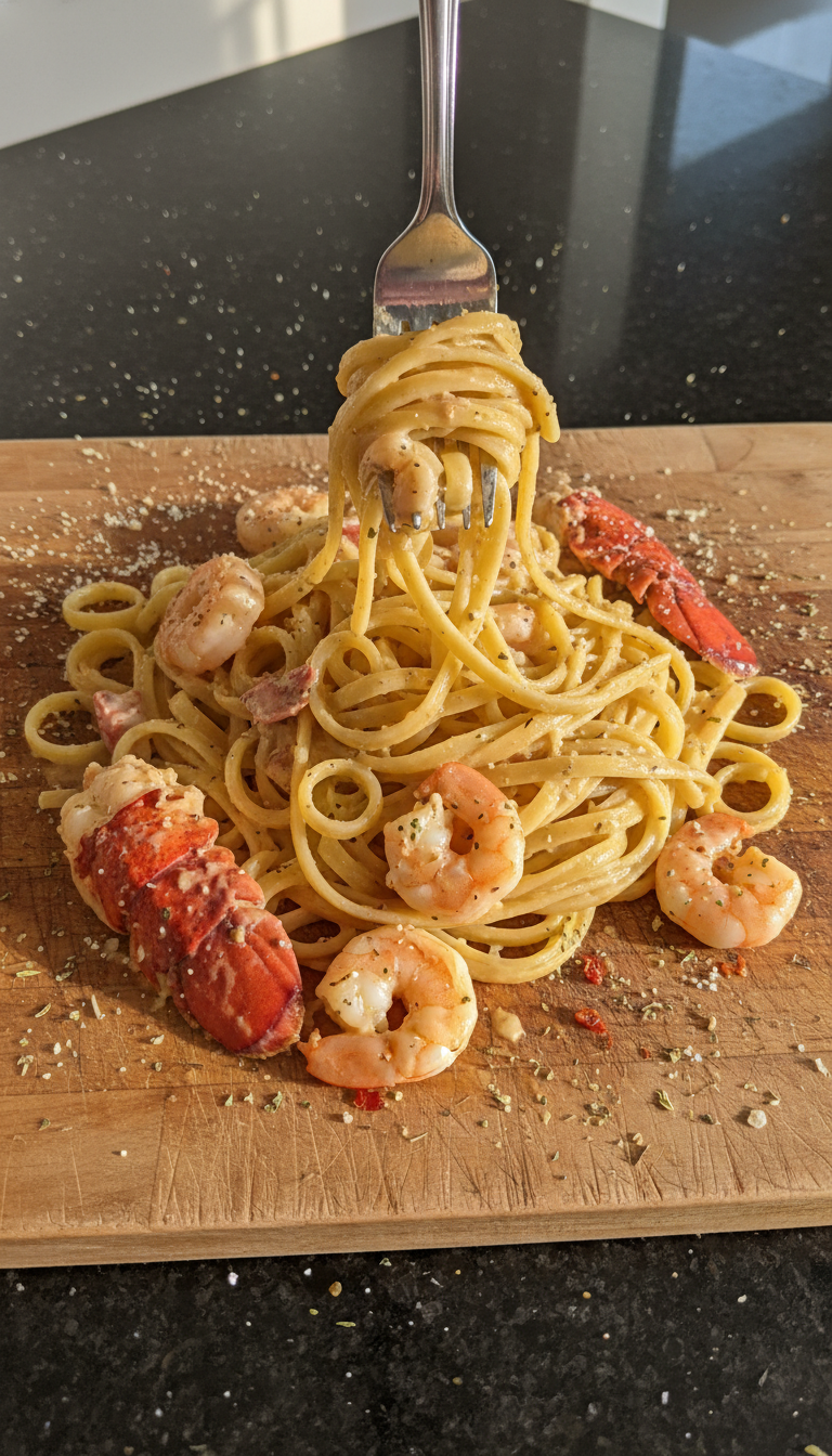 Hummer und Garnelen Pasta​