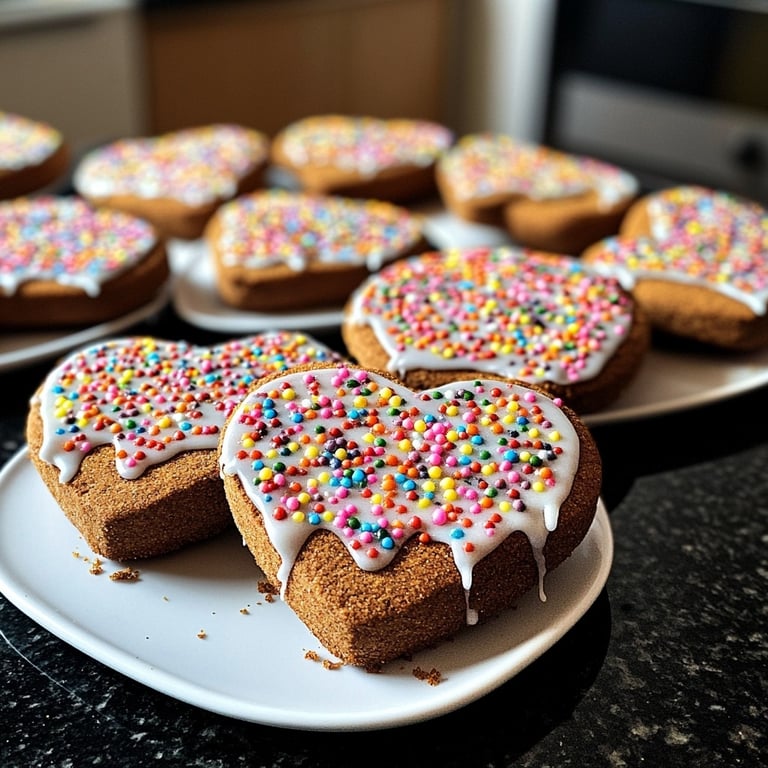 Lebkuchenherzen mit Gewürzen
