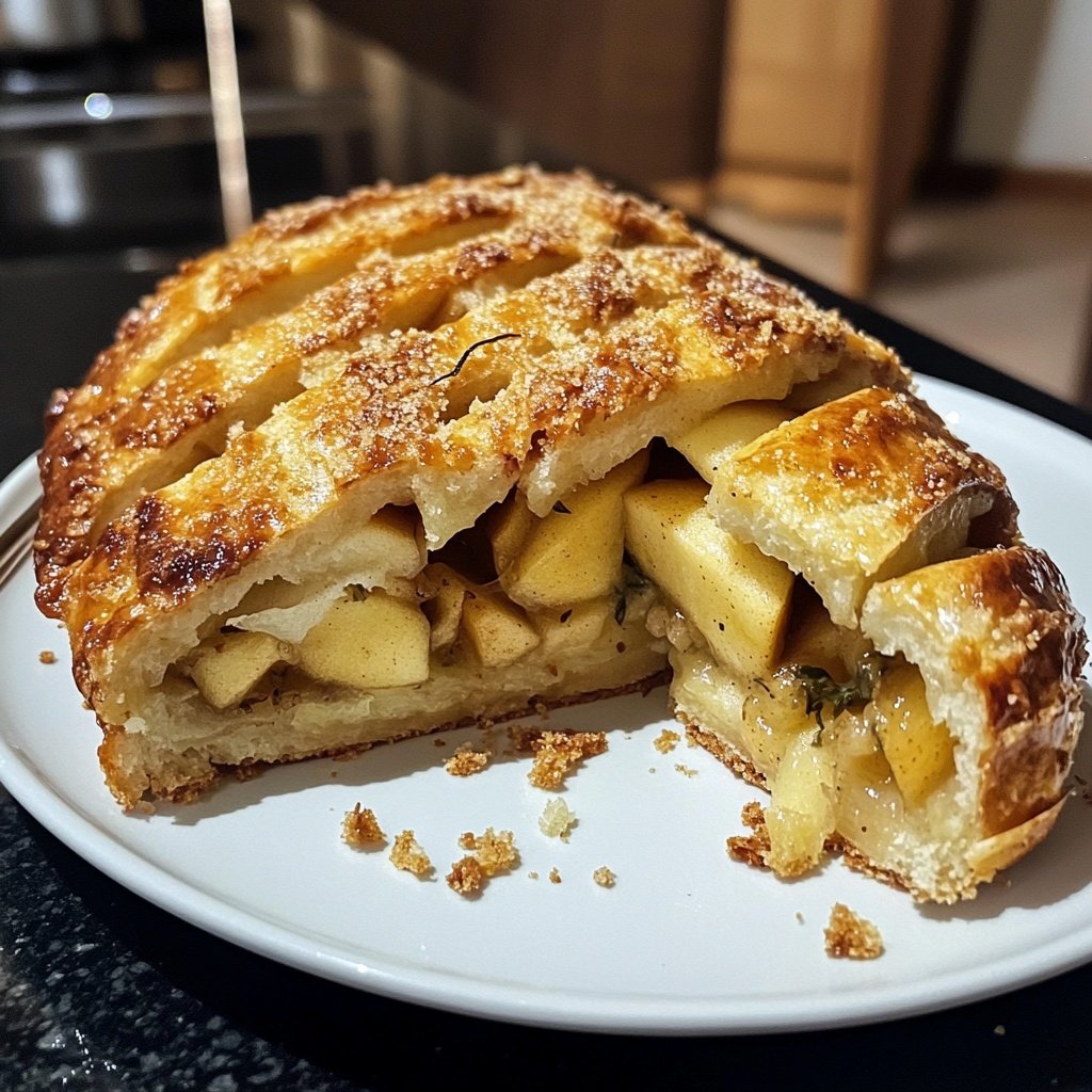 Gefüllte Weihnachtsgans mit Apfel und Beifuß