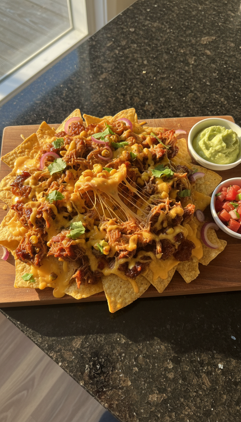 BBQ Pulled Pork Nachos​