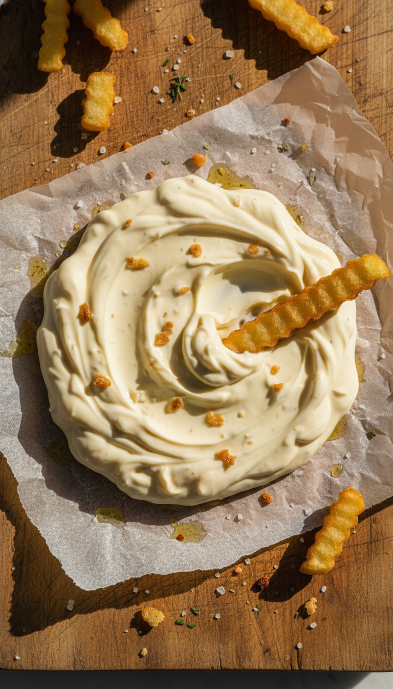 Knoblauch Aioli für Pommes