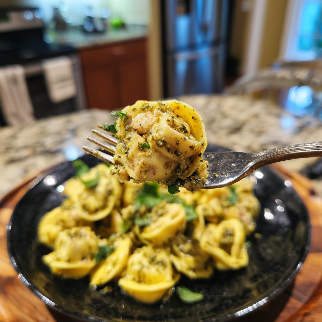Zitronen-Pesto-Gehacktes-Puten-Tortellini