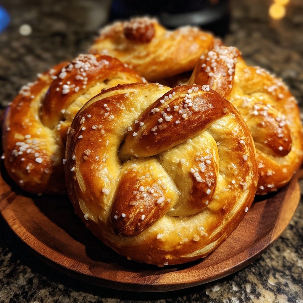 Hausgemachte weiche Brezeln