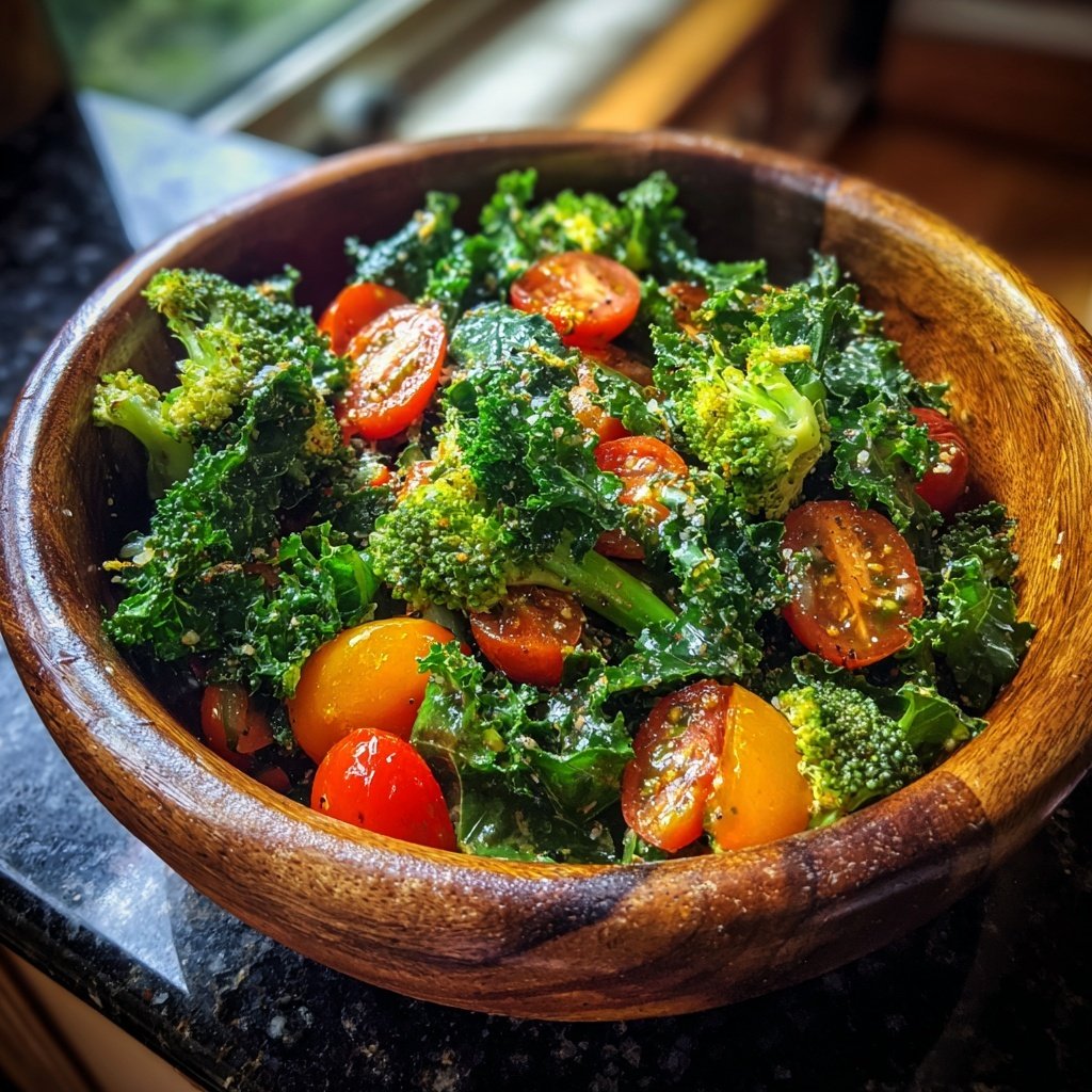 Kräftiger Brokkolisalat für das Mittagessen
