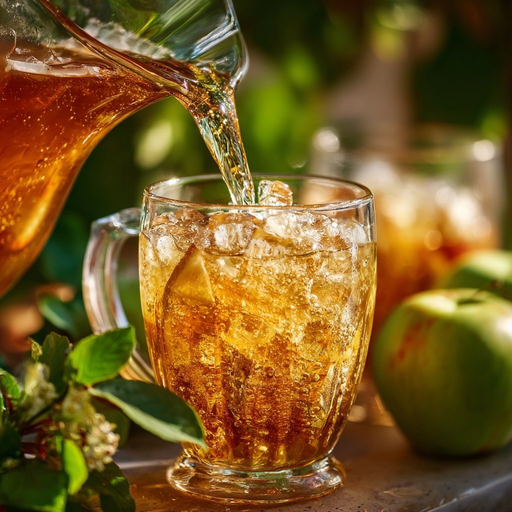 Apfel-Trauben-Bowle mit Ginger Ale