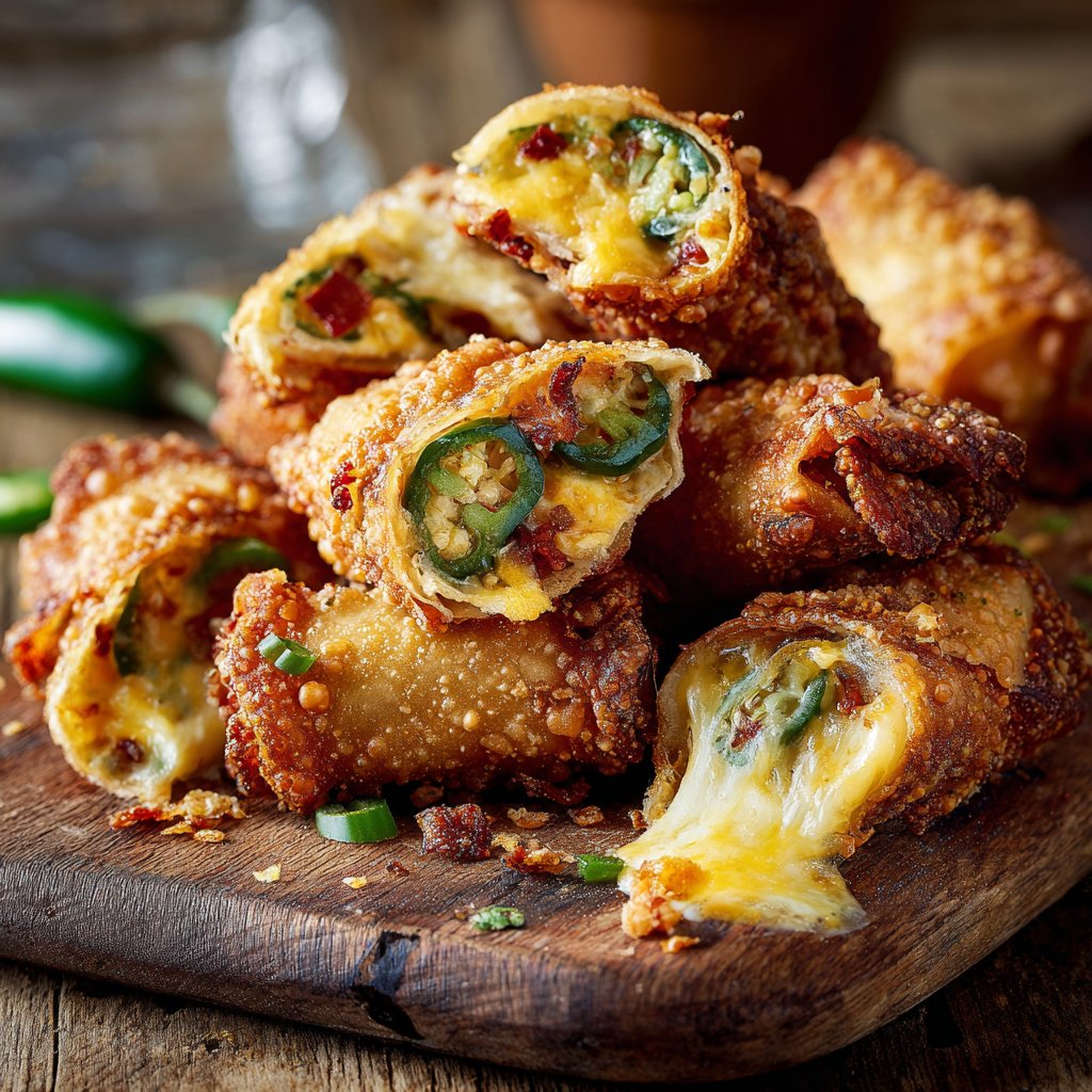 Mini Jalapeño Popper Egg Rolls